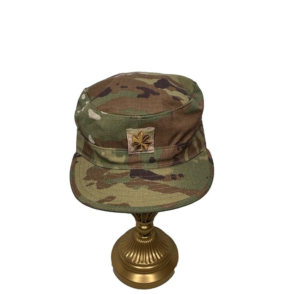 US Military OCP Patrol Cap Hat Camo Multicam Major Rank Garza Sekri 7 1/8 - Picture 3 of 12